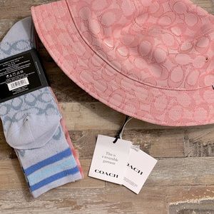 Coach Reversible Bucket Hat & Socks